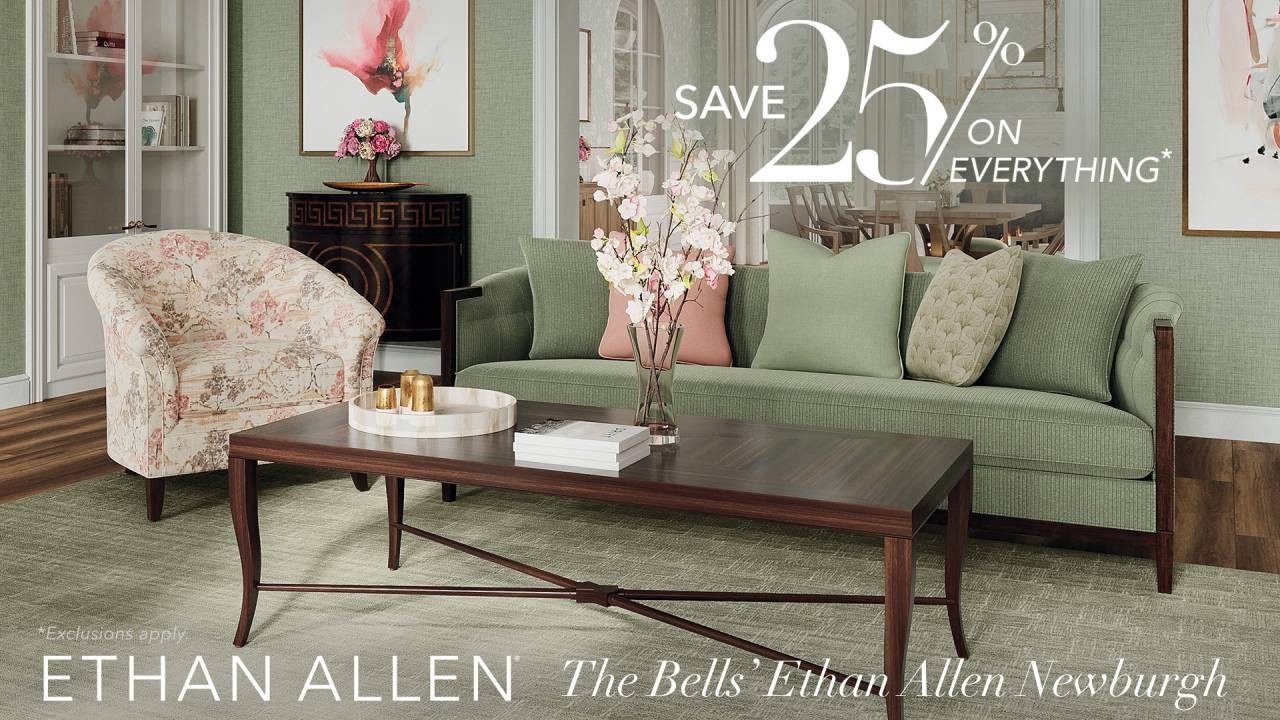 Save up to 25% - Bell’s Ethan Allen Design Center Near Newburgh, New York (NY)