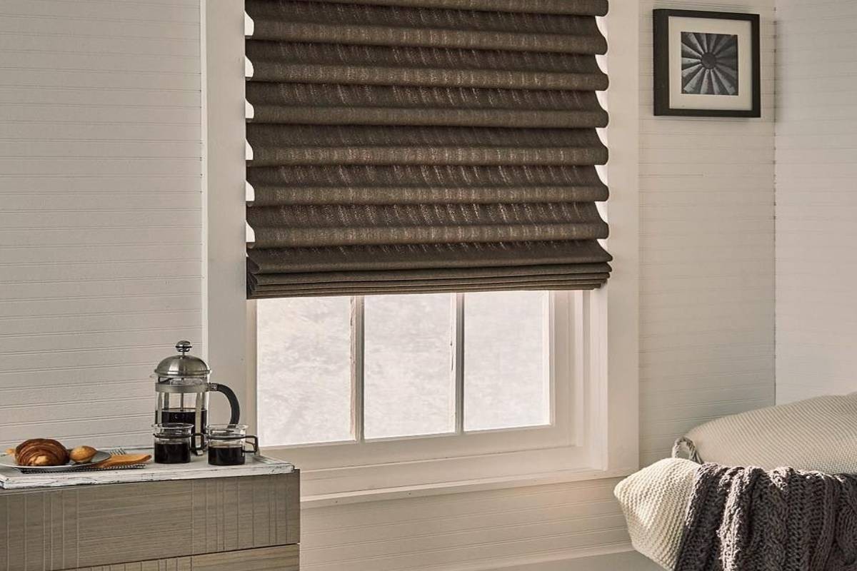 Kitchen window treatment ideas, Hunter Douglas, Vignette® Roman Shades near Newburgh, New York (NY)